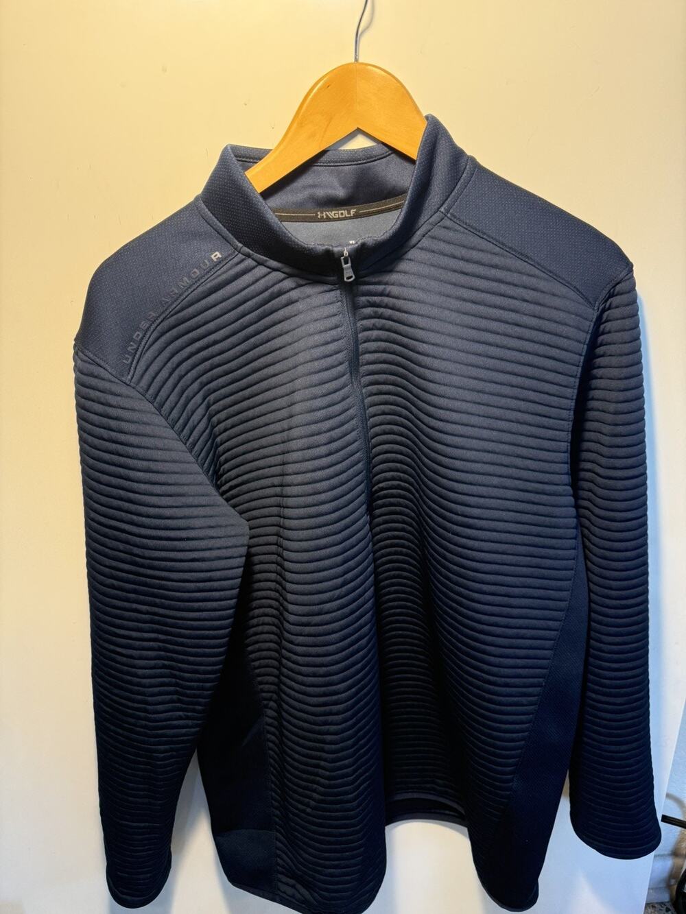 Under Armour Men's X Large Dark Blue Daytona 1/4 Zip Loose Fit Pullover Jacket
